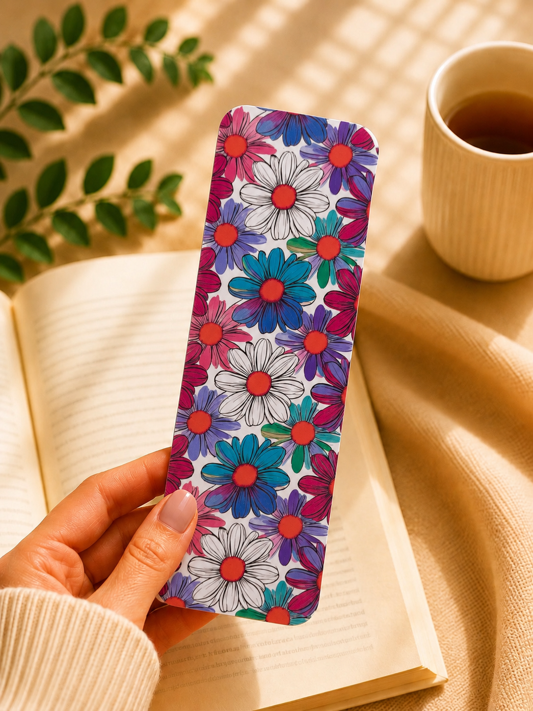 Laminated Bookmark - Vibrant Flowers
