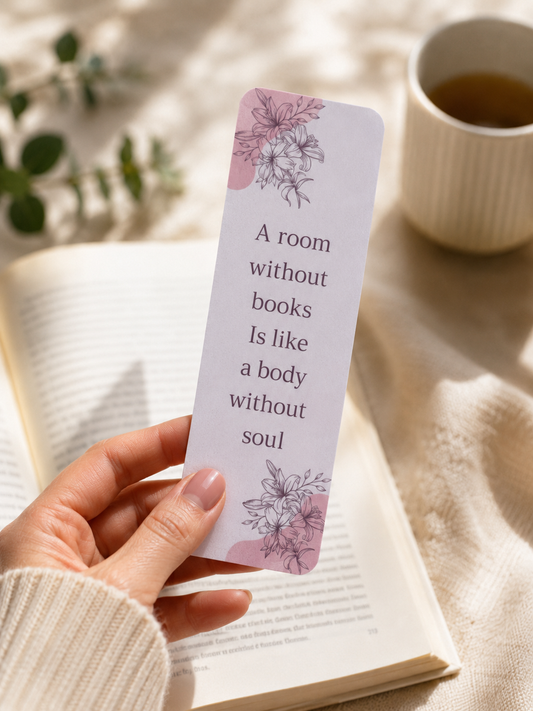 Laminated Bookmark - A Room Without Books