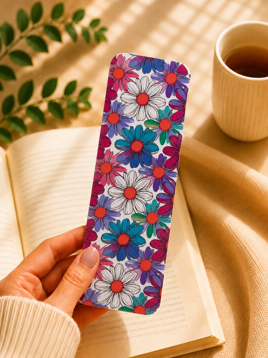 Laminated Bookmark - Vibrant Flowers