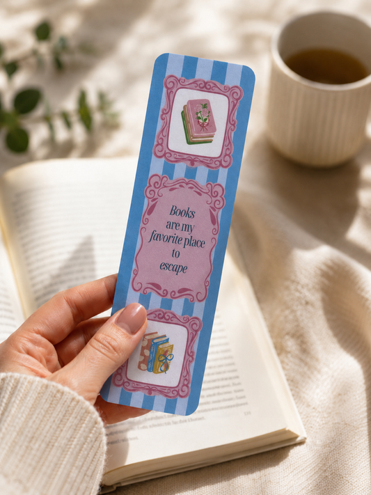 Laminated Bookmark - Books Are my Favorite Place