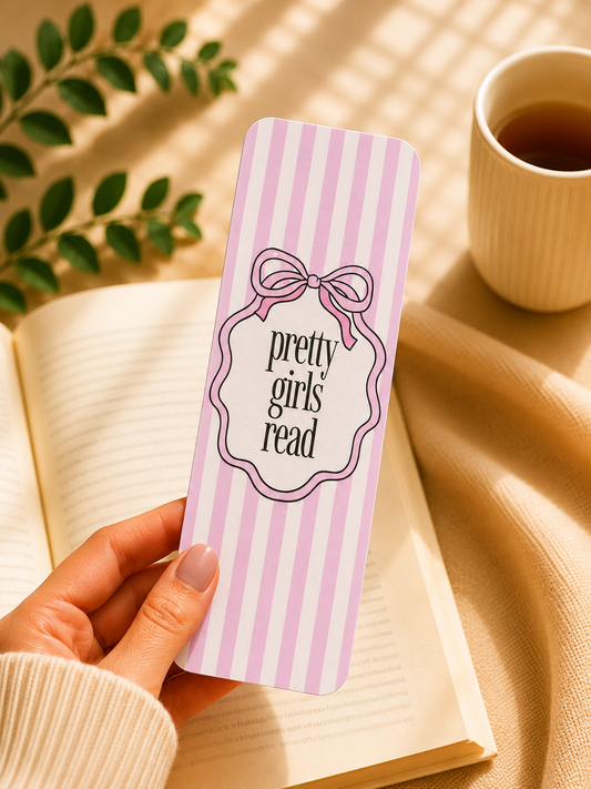 Laminated Bookmark - Pink Pretty Girls