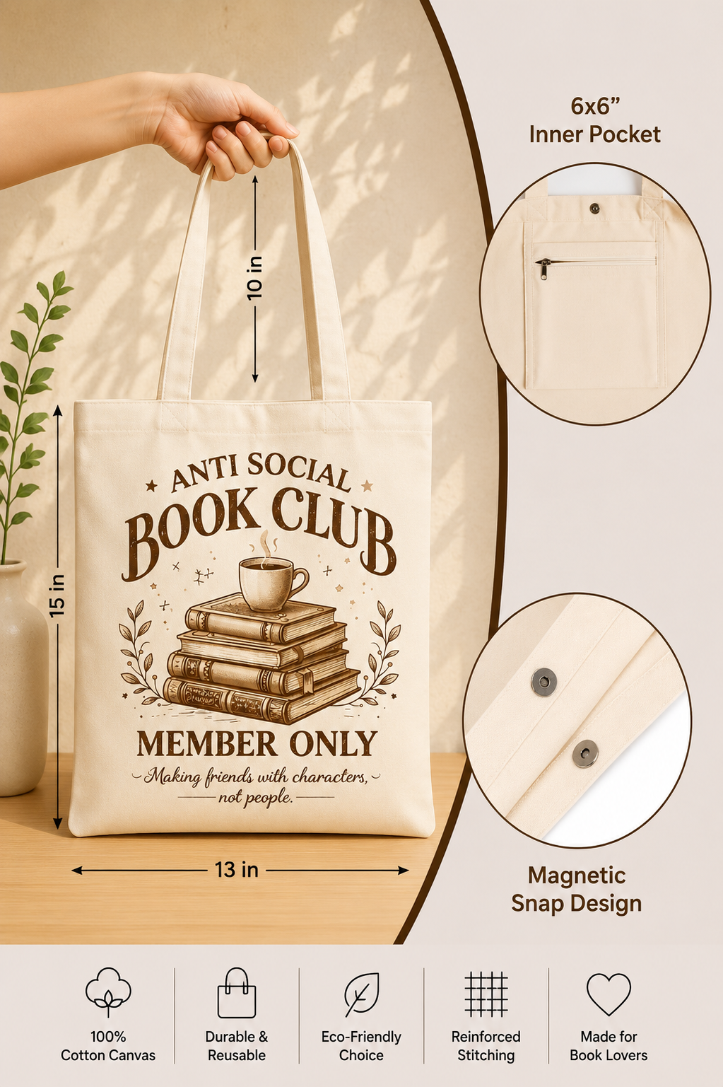 Anti-Social Book Club - Tote