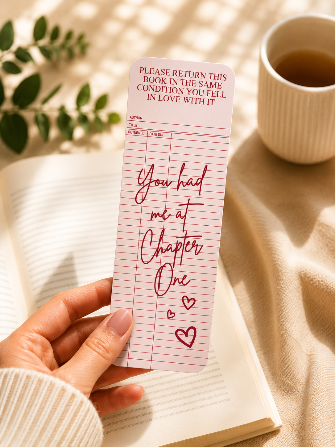 Laminated Bookmark - Library Card