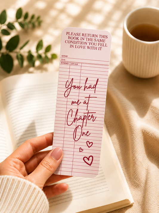 Laminated Bookmark - Library Card
