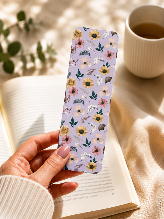 Laminated Bookmark - Lavender Flowers