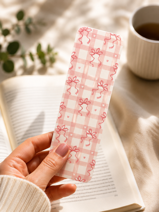 Laminated Bookmark - Pink Coquette