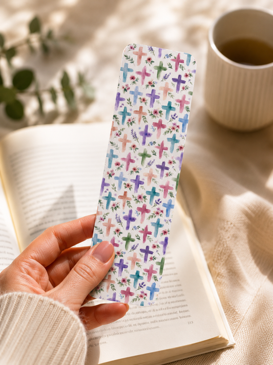 Laminated Bookmark - Feminine Cross