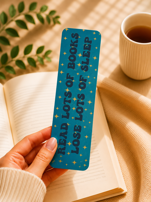 Laminated Bookmark - Blue Stars