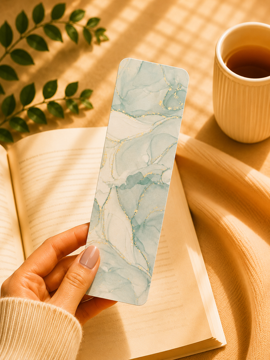 Laminated Bookmark - Marble