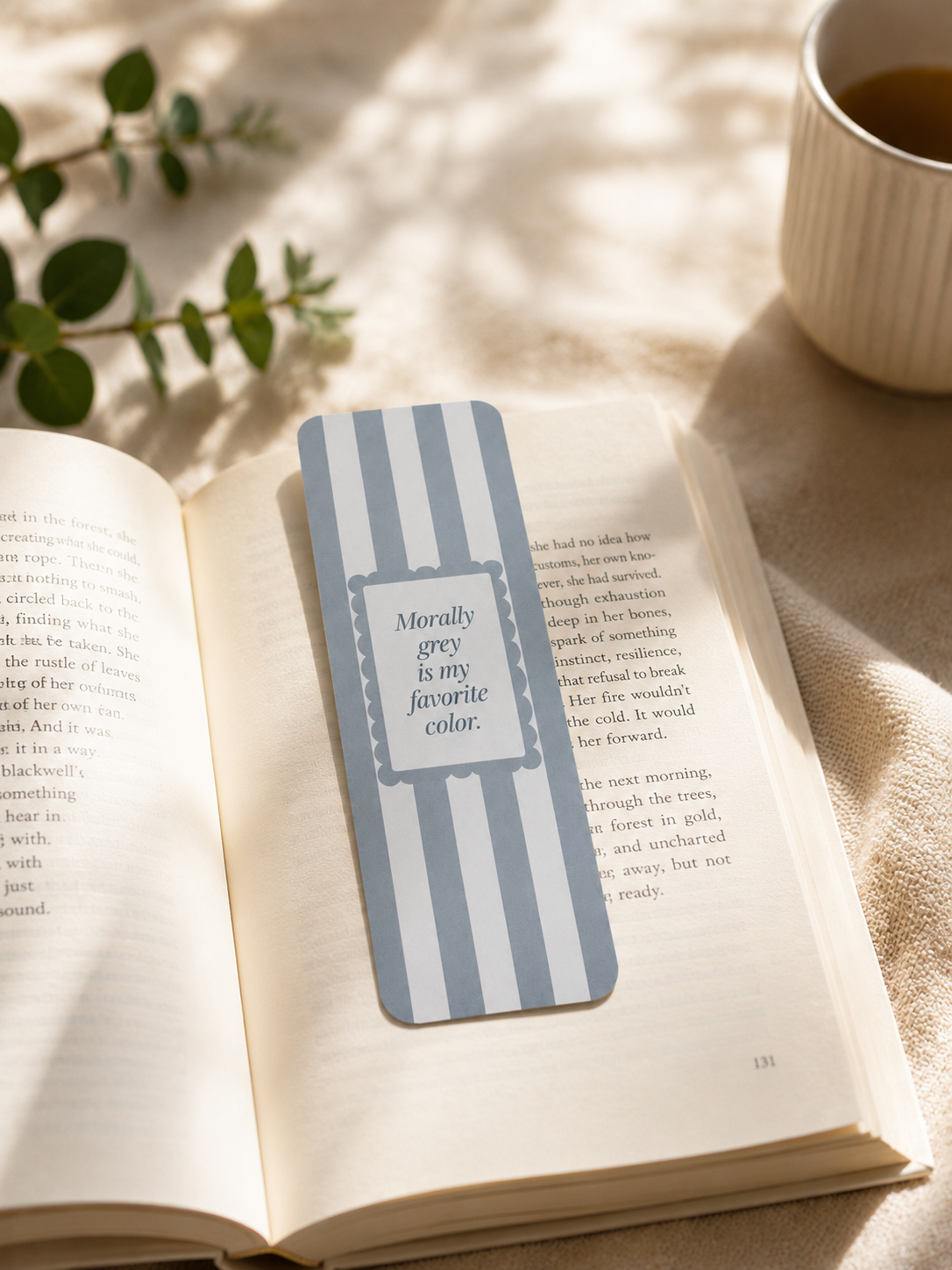 Laminated Bookmark - Morally Grey