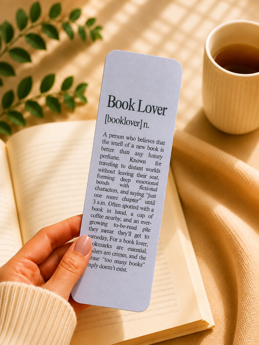 Laminated Bookmark - Book Lover