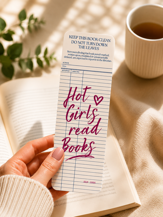 Laminated Bookmark - Hot Girls Library Card
