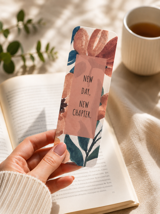 Laminated Bookmark - New Chapter