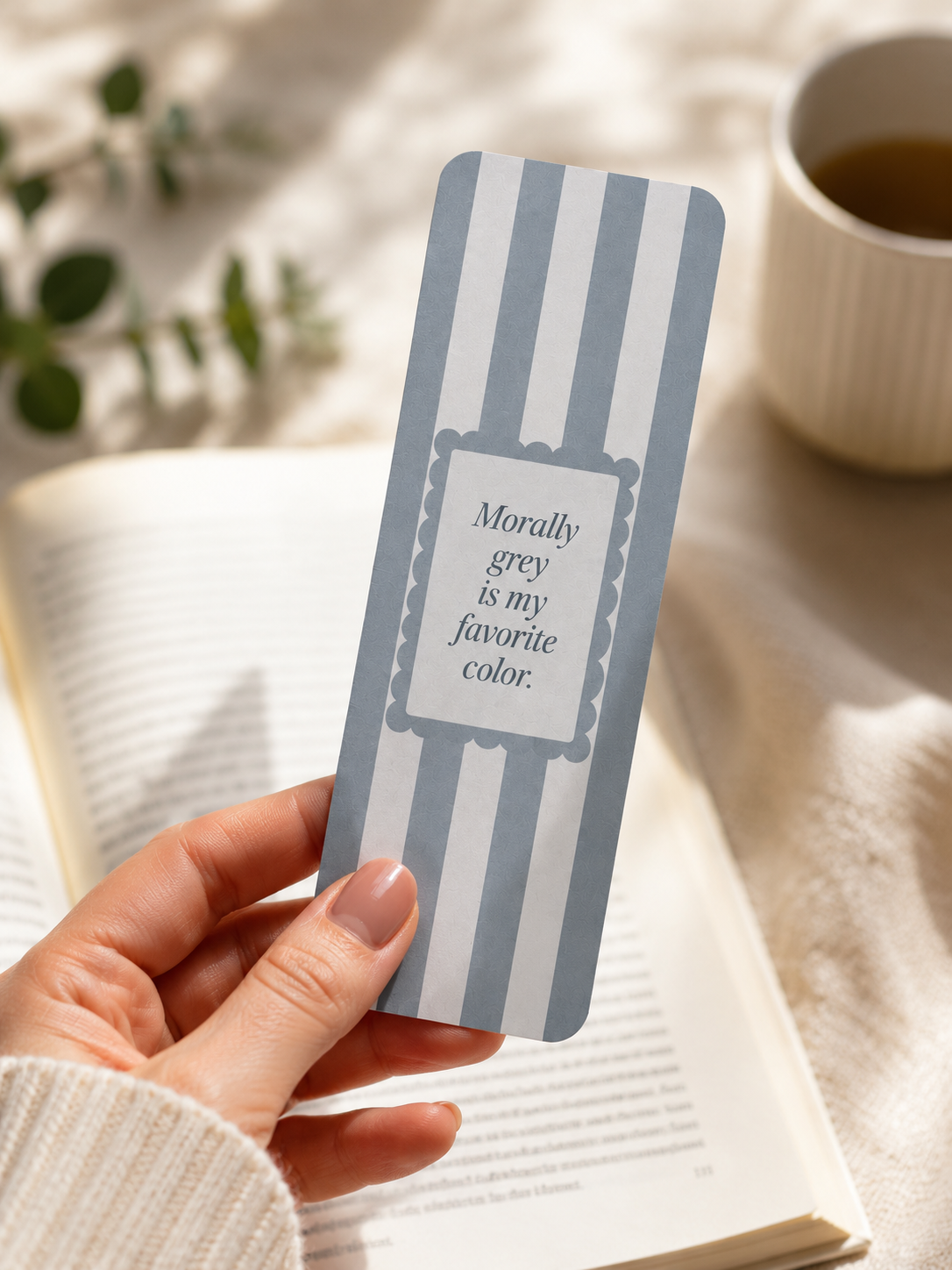 Laminated Bookmark - Morally Grey