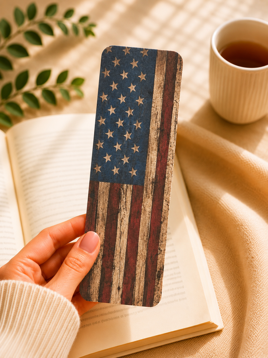 Laminated Bookmark - American Flag
