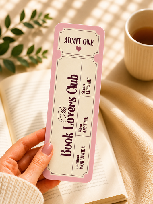 Laminated Bookmark - Book Lover Club