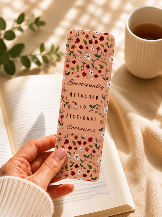 Laminated Bookmark - Emotionally Attached